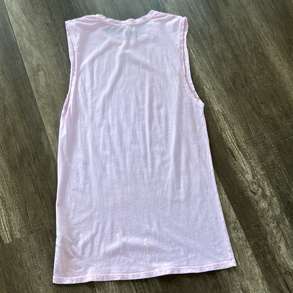 Sundry “destinations” graphic light pink sleeveless tank top or mini dress - Picture 3 of 9